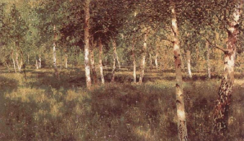 Isaac Ilich Levitan Birch Grove oil painting image